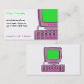 Carte De Visite Ordinateur (Devant / Derrière)