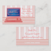 Carte De Visite Ordinateur chic de geek (Devant / Derrière)