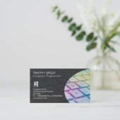 Carte De Visite Ordinateur Compétences Services Clavier portable c (Debout devant)