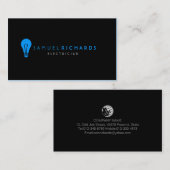 Carte De Visite Ordinateur de poche à bulle simple (Devant / Derrière)