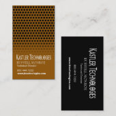 Carte De Visite Ordinateur de pointe bouleversé de technologie de (Devant / Derrière)