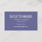 Carte De Visite Ordinateur de pointe bouleversé de technologie de (Dos)