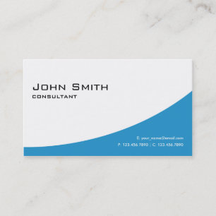 Carte De Visite Ordinateur moderne bleu élégant simple