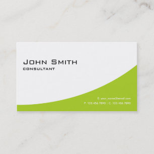 Carte De Visite Ordinateur moderne élégant vert simple
