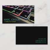 Carte De Visite Ordinateur, Ordinateur portable, PC, Réparation, C (Devant / Derrière)