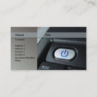 Carte De Visite ordinateur/ordinateur portable - technicien