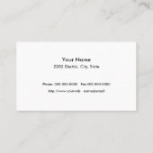 Carte de visite ordinateur portable Geek (Dos)