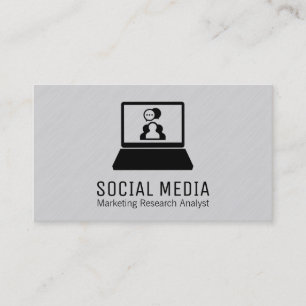 Carte De Visite Ordinateur portable   Lignes de texture 2