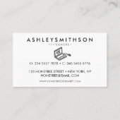 Carte De Visite Ordinateur portable technicien informatique techno (Dos)