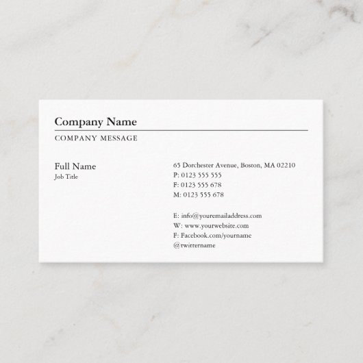 Carte De Visite Ordinateur professionnel classique (Devant)