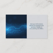 Carte De Visite Ordinateur | Technologie moderne numérique (Dos)