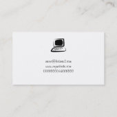 Carte De Visite Ordinateur, votre nom ici (Dos)