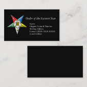 Carte De Visite Ordre de l'étoile orientale (Devant / Derrière)