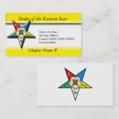 Carte De Visite Ordre de l'étoile orientale (Devant / Derrière)