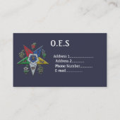 Carte De Visite Ordre De L'Étoile Orientale (Dos)