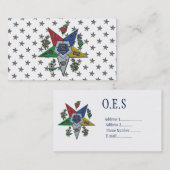 Carte De Visite Ordre De L'Étoile Orientale (Devant / Derrière)