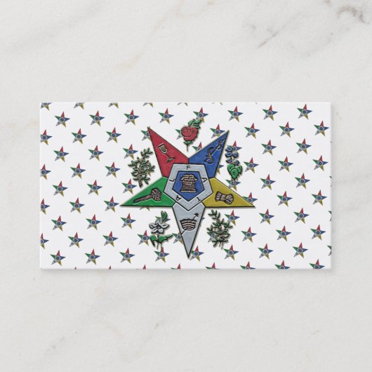 Carte De Visite Ordre De L'Étoile Orientale (Devant)