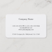 Carte De Visite Ordre de miroir (Dos)