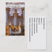 Carte De Visite Organe et fenêtre rose (Devant / Derrière)