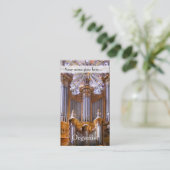 Carte De Visite Organe et fenêtre rose (Debout devant)