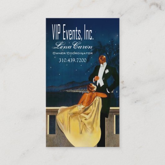 Carte De Visite Organisateur de "art déco" -, coordonnateur (Devant)