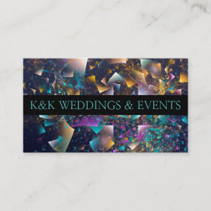 Carte De Visite Organisateur de fête d'événement Confetti Mariages