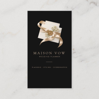 Carte De Visite Organisateur de mariage élégant