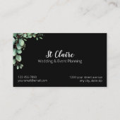 Carte De Visite Organisateur de mariages et d'événements (Dos)