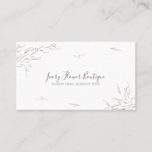 Carte De Visite Organisateur de micro-mariage bohème