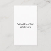 Carte De Visite Organisateur de placards d'aquarelle (Dos)