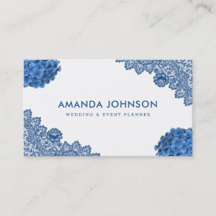 Carte De Visite Organisateur d'événement de mariage floral Hydrang