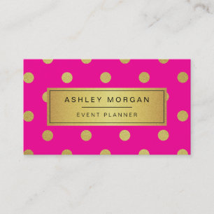 Carte De Visite Organisateur d'événements - Points Confetti Partie