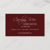 Carte De Visite - Organisateur élégant fascinant "incrusté de (Dos)