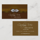 Carte De Visite - Organisateur élégant fascinant "incrusté de (Devant / Derrière)