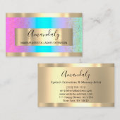 Carte De Visite Organisateur Ombre Blue Confetti (Devant / Derrière)