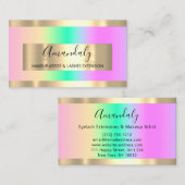 Carte De Visite Organisateur Ombre Pastel (Devant / Derrière)