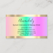 Carte De Visite Organisateur Ombre Pastel (Dos)