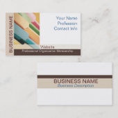 Carte De Visite Organisateur professionnel (Devant / Derrière)
