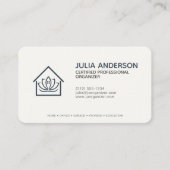 Carte De Visite Organisateur professionnel Marine Blue (Devant)