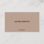 Carte De Visite Organisateur professionnel modifiable (Dos)