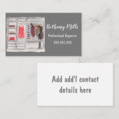 Carte De Visite Organisateur professionnel Watercolor (Devant / Derrière)