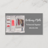 Carte De Visite Organisateur professionnel Watercolor (Devant)