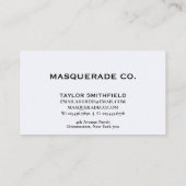 Carte De Visite Organisation professionnelle simple (Dos)