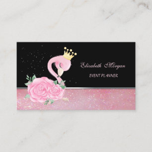 Carte De Visite Organisatrice de l'événement Bébé Flamant Rose