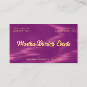 Carte De Visite Organisatrice de l'événement Magenta Shimmer Styli