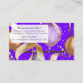 Carte De Visite Organisatrice d'événements pour une soirée violett (Dos)