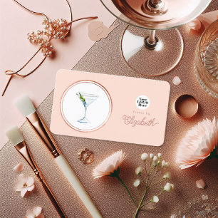 Carte De Visite Organisatrice d'événements Rose Gold et Blush Pink