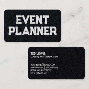 Carte De Visite Organiser le planificateur d'événements
