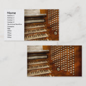 Carte De Visite Organiste - Prêt aux commandes (Devant / Derrière)