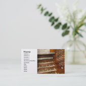 Carte De Visite Organiste - Prêt aux commandes (Debout devant)